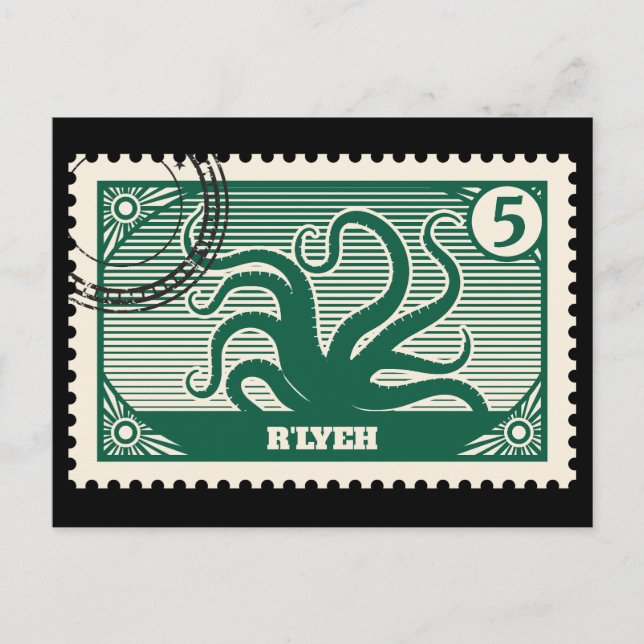 Carte Postale Timbre de poste de R'lyeh (Devant)