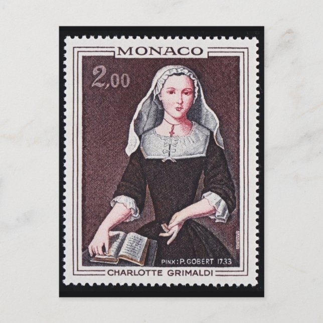 Carte postale Timbre gravé vintage (Devant)