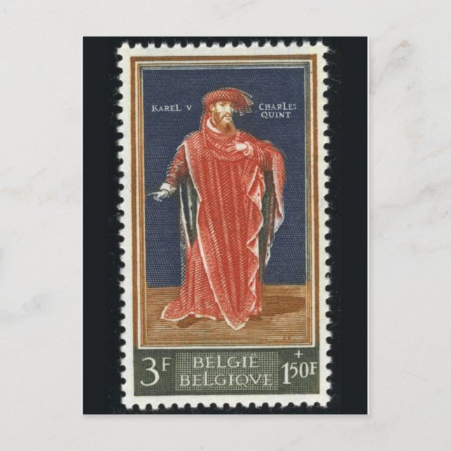Carte postale Timbre gravé vintage (Devant)