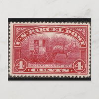 Carte postale Timbre gravé vintage