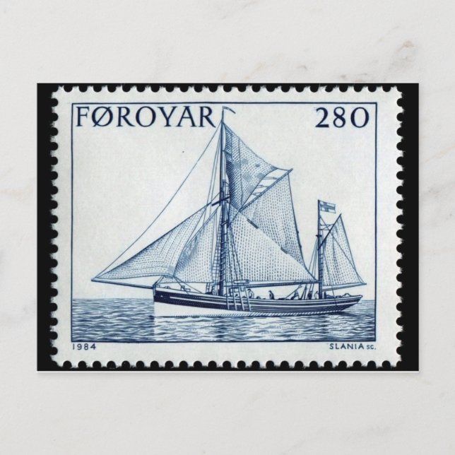 Carte postale Timbre gravé vintage (Devant)