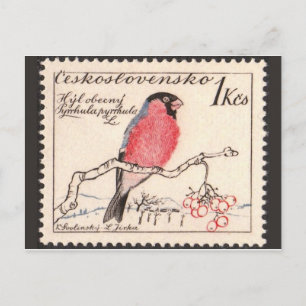 Carte postale Timbre gravé vintage