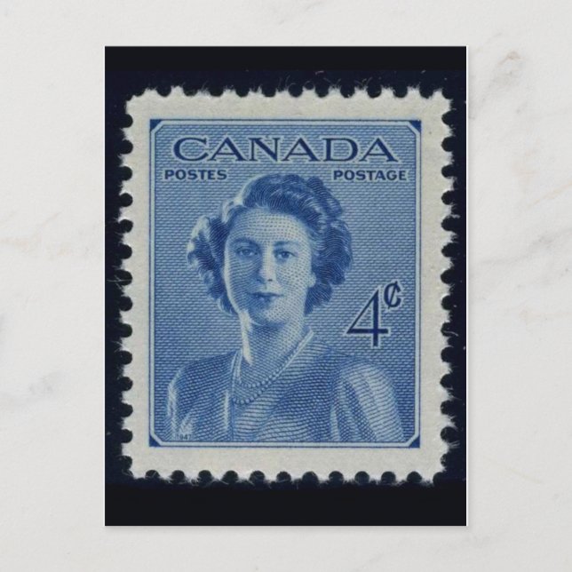 Carte postale Timbre gravé vintage (Devant)