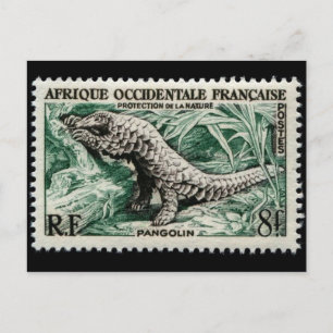 Carte postale Timbre gravé vintage