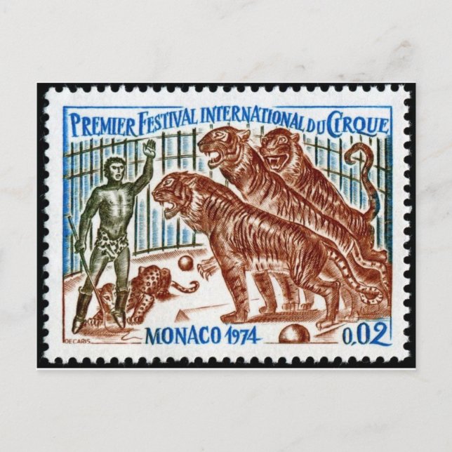 Carte postale Timbre gravé vintage (Devant)