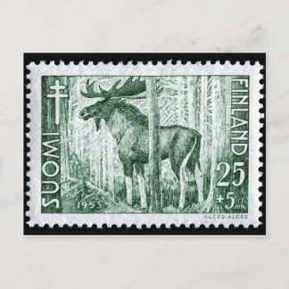 Carte postale Timbre gravé vintage