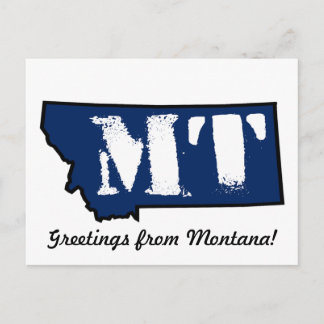 Carte postale Timbre Montana