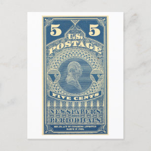 Carte Postale Timbre-poste américain pour journaux et périodique