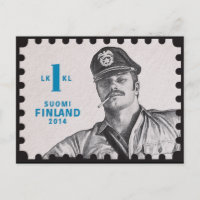 Timbre-poste vintage Tom de Finlande