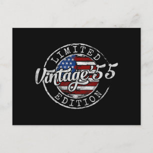 Carte Postale Timbre Vintage 1955 Cadeau 71e Anniversaire Hommes