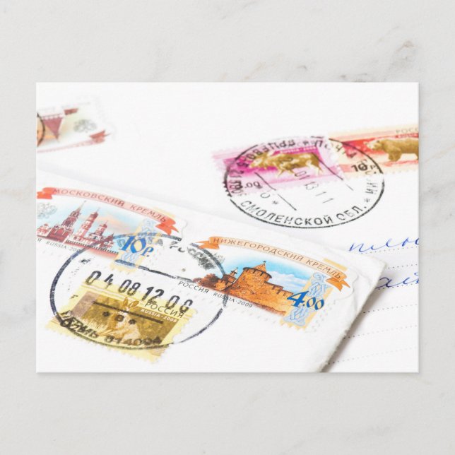 Carte Postale Timbres russes (Devant)