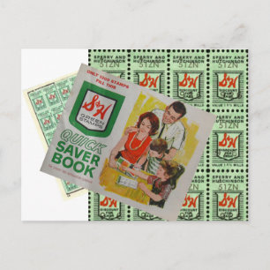 Carte Postale Timbres verts