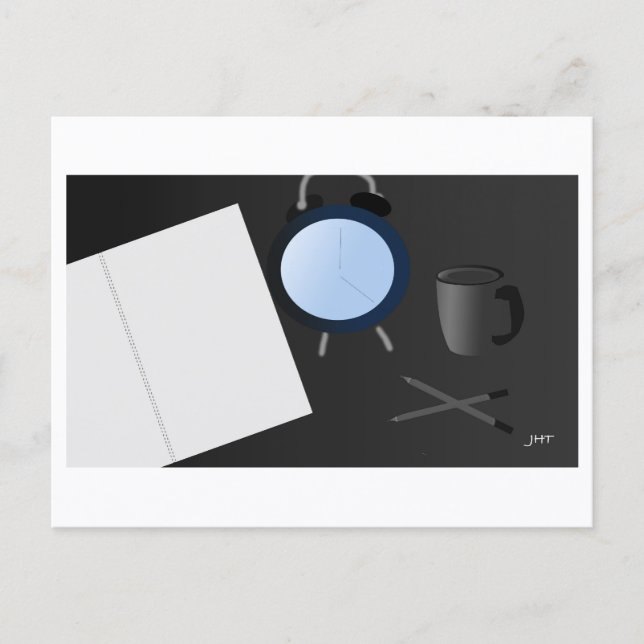 Carte Postale Time to Draw :  Postcard Print by J.H. Thornton  (Devant)