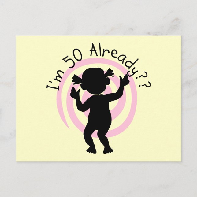 Carte Postale Time Warp 50 T-shirts et cadeaux (Devant)