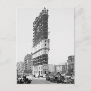 Carte Postale Times Building Under Construction, New York : 1904