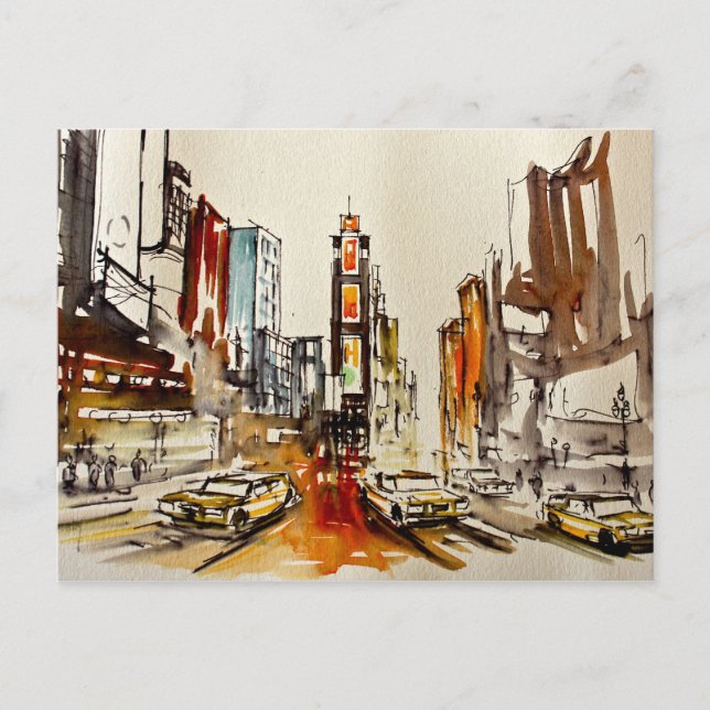 Carte postale Times Carré New York (Devant)