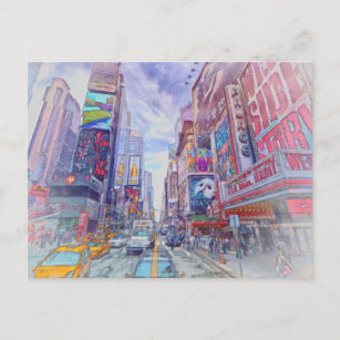 Carte Postale Times Carré New York par Shawna Mac