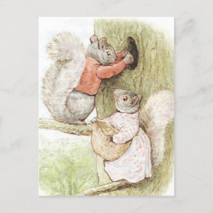 Carte Postale Timmy Tiptots et Goody Squirrel par Beatrix Potter