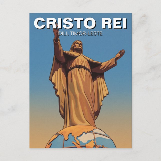 Carte Postale Timor-Leste Cristo Rei de Dili (Devant)