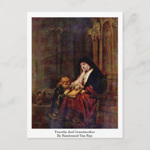 Carte Postale Timothy Et Grand-Mère Par Rembrandt Van Rijn