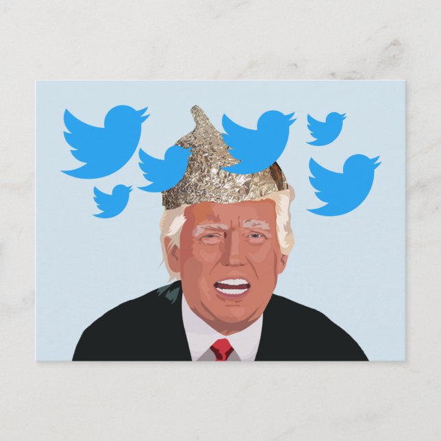 Carte postale Tin Foil Trump (Devant)
