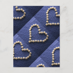 Carte Postale Tiny Pasta Stars forme coeur