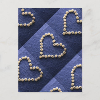 Carte Postale Tiny Pasta Stars forme coeur