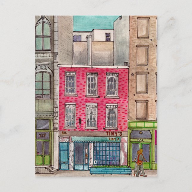Carte Postale Tiny's 135 &The Bar Upstairs Tribeca Manhattan NYC (Devant)