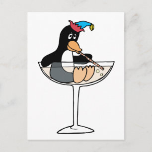 Carte Postale Tipsy Penguin