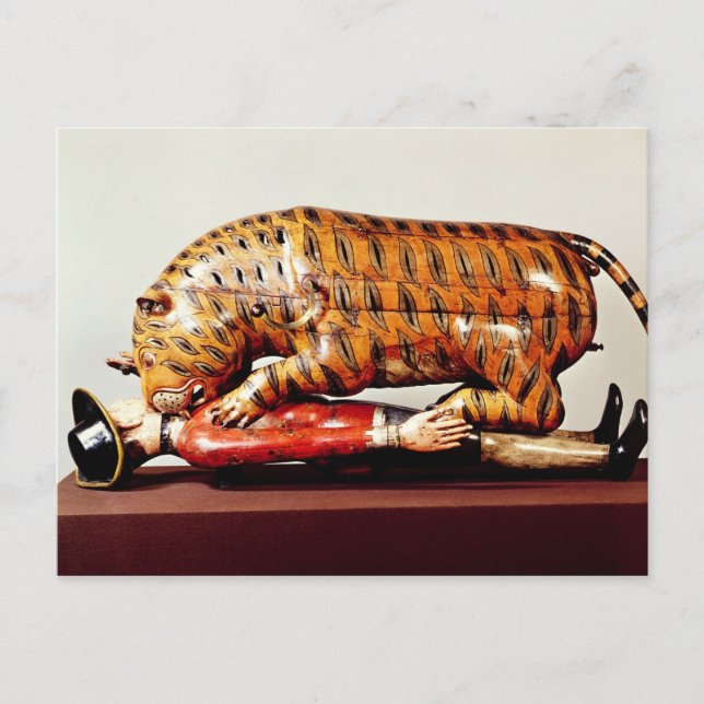 Carte Postale Tipu's Tiger, c.1790 (wood) (Devant)