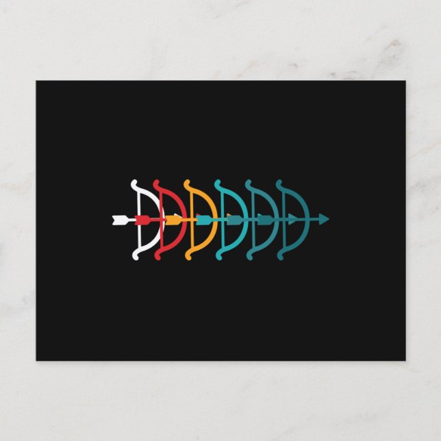 Carte Postale Tir à l'arc (Devant)