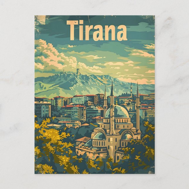 Carte Postale Tirana Vintage (Devant)