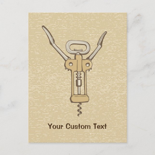 Carte Postale Tire-bouchon (Devant)