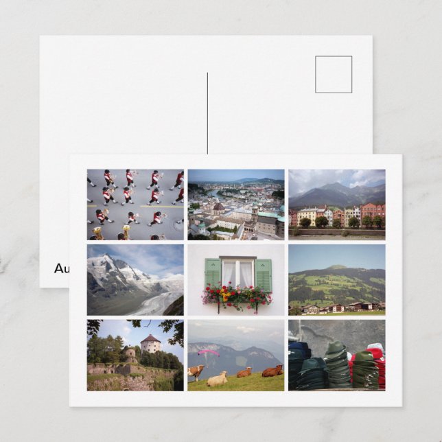 Carte Postale Tirol autrichien (Devant / Derrière)