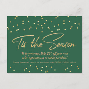 Carte Postale Tis Season Holiday Business