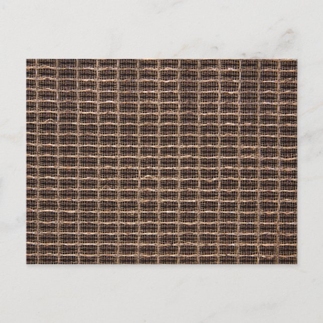 Carte Postale Tissu grill vintage (Devant)