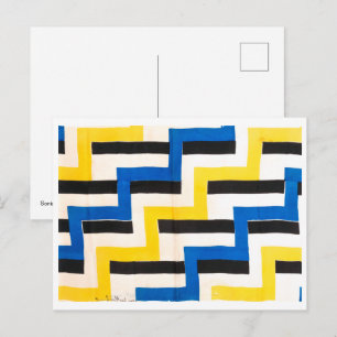 Carte Postale Tissu simultané Sonia Delaunay