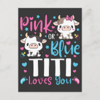 Titi rose ou bleu t'aime Cadeaux Vache Bébé