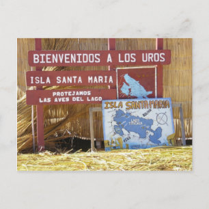 Carte Postale titicaca los uros