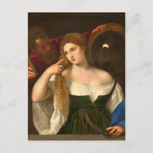 Carte Postale Titien - Femmes Avec Miroir