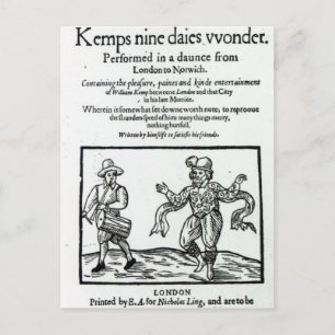 Carte Postale Titlepage à William Kemp