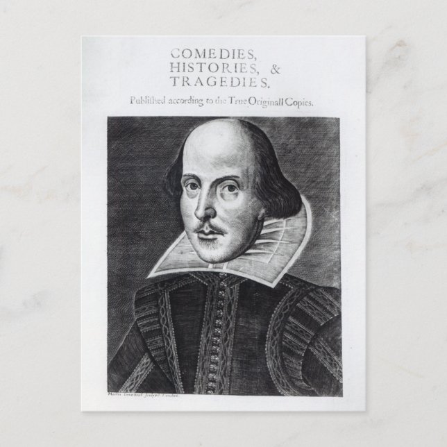 Carte Postale Titlepage, 'Mr. William Shakespeares (Devant)