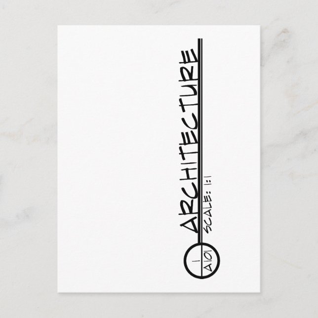 Carte postale Titre du dessin d'architecture (somb (Devant)