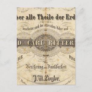Carte Postale Titre Page Géographe Atlas