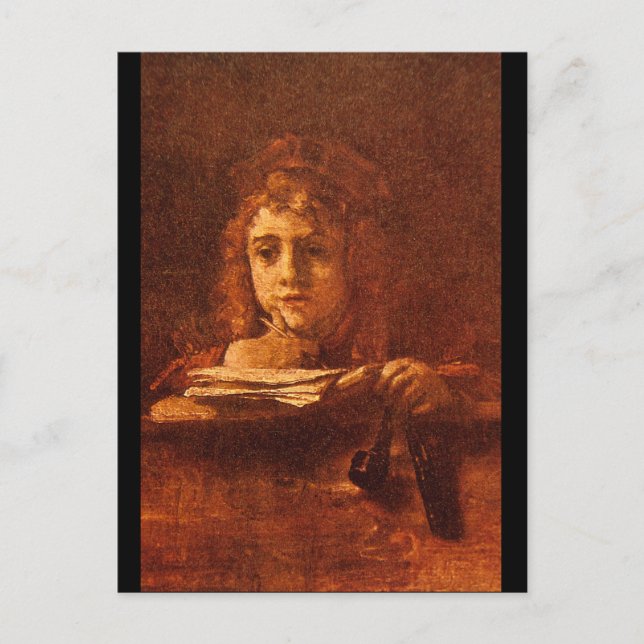 Carte Postale Titus Writing', Rembrandt_Dutch Masters (Devant)