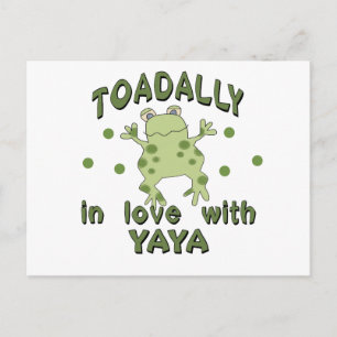 Carte Postale TOADALLY Love YaYa Frog