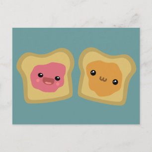 Carte Postale Toast PB&J