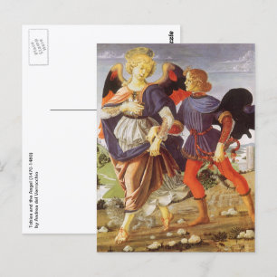 Carte Postale Tobias et l'Ange par Andrea del Verrocchio