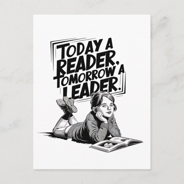 Carte Postale Today a Reader (Devant)