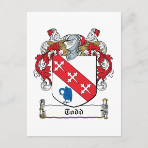 Carte Postale Todd Family Crest